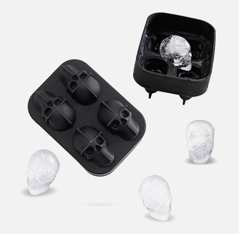 3D силиконовая форма льда-кубик с черепом купить в России
