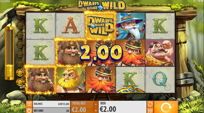 Обзор игрового автомата Dwarfs Gone Wild от Quickspin